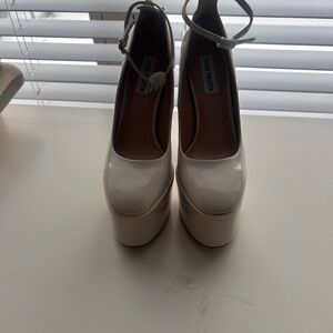 Steve Madden Women's White Platform Shoes